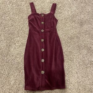 Womens XS No Boundaries Button Dress